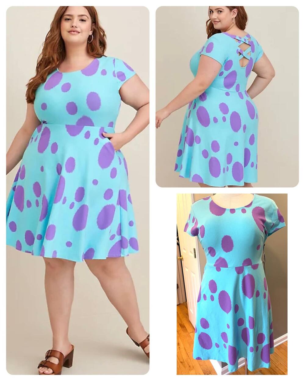 Torrid 0 Disney Pixar Monsters Inc Sully Cosplay Costume Halloween Dress New 0X